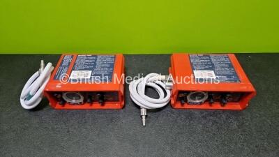 2 x Smiths Pneupac paraPAC 200D Ventilators with Hoses *MR Compatible* - 2