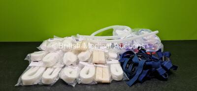 Mixed Lot Including 31 x Capatex Medical Infant Positioning Strap Set, 5 x Ventilator Circuit for Oxylog Transport Ventilators *Expiry Date 2025* and 10 x Unknown Belt