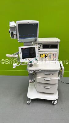 Datex-Ohmeda Aisys Anaesthesia Machine Software Version 08.01 with GE Carescape B650 Monitor, GE E-CAiOV Gas Module with Spirometry, E-ENTROPY Module, SEV Vaporizer and Bellows (Powers Up) *ANAR00222*