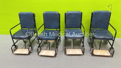 8 x Patient Transport Chairs (Only 4 x Pictured)