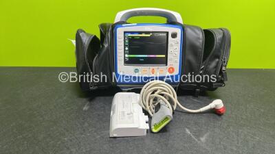 Zoll X Series Monitor/Defibrillator Application Version 02.34.05.00 (Powers Up and Passes Self Test, Scratched Screen, Printer Missing Casing - See Photo) Including Pacer, ECG, SPO2, NIBP, CO2 and Printer Options with 2 x Sure Power II Li-Ion Batteries an