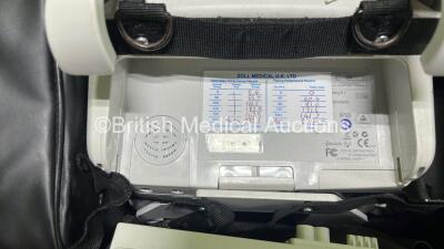 Zoll X Series Monitor/Defibrillator Application Version 02.34.05.00 (Powers Up and Passes Self Test, Printer Missing Metal Plate) Including Pacer ECG, SPO2, NIBP, CO2 and Printer Options with 2 x Sure Power II Li-Ion Batteries, 1 x 6 Lead ECG Lead Adapter - 8