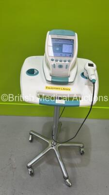 Verathon BVI 9400 Bladder Scanner Part No 0570-0910 with Transducer and Battery on Stand (Powers Up) *S/N B4300631*