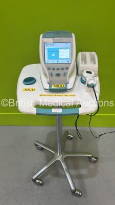 Verathon BVI 9400 Bladder Scanner Part No 0570-0910 with Transducer, Battery and Charger with Power Supply on Stand (All Power Up) *S/N B4306348*