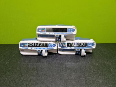 3 x Carefusion Syringe Pumps Including 1 x Alaris GH and 2 x Alaris Plus GH