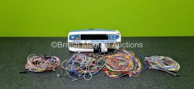 Mixed Lot Including 1 x CardinalHealth Alaris GH Syringe Pump (No Power) and Large Quantity of Multi-Coloured EEG Electrodes