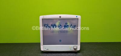 GE Carescape B650-01 Touch Screen Patient Monitor Including Printer Option (Powers Up and Damaged Case - See Photos) *SN SEW11446184HA*