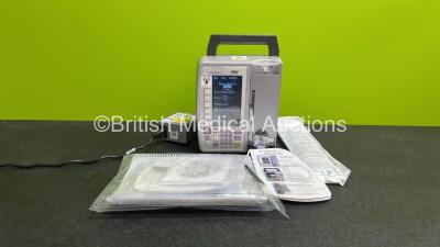 IradiMed MRIdium 3860+ MRI Infusion Pump / Monitoring System *Mfd - 2022* with Power Supply, Infusion Set (Expired - 03/2024) and User Manual (Powers Up) *IR60105382*