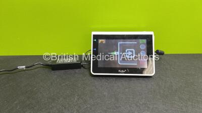 Ambu aView Monitor Ref 405002000 with Power Supply (Powers Up, Scratches to Bottom of Screen - See Photo) *AM18900431*