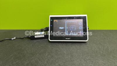 Ambu aView Monitor Ref 405002000 with Power Supply (Powers Up, Missing Power Supply Cover - See Photo) *AM19700499*