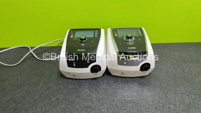 2 x ResMed Stellar 100 CPAP Units with Power Supplies (Both Power Up, 1 x Missing Casing - See Photo) *20160579201 / 22201493497*