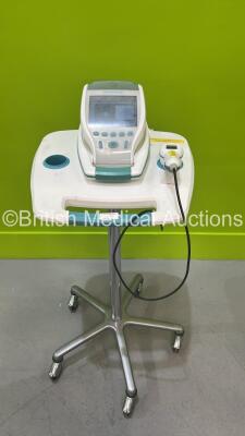 Verathon BVI 9400 Bladder Scanner Part No 0570-0910 with Transducer and Battery on Stand (Powers Up) *S/N na*