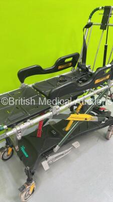 Ferno Pegasus Ambulance Stretcher (Hydraulics Tested Working - Headrest Will Not Stay in Down Position) - 3