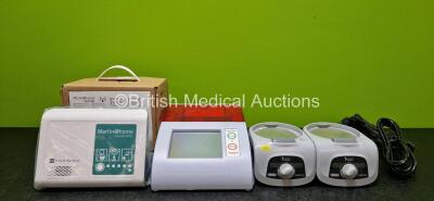 Mixed Lot Including 1 xSt. Jude Medical Merlin@Home Transmitter, 1 x Medica Picoflow 2 Unit and 2 x Inspired Medical VHB10A Humidifier Heater Bases *Mfd 2020* (Both Untested Due to Foreign Cables)