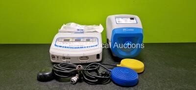 Job Lot Including 1 x ConMed Sabre Genesis Electrosurgical Generator (Powers Up) with 2 x Foot Switches and 1 x ConMed Electrosurgery Aer Defense Unit