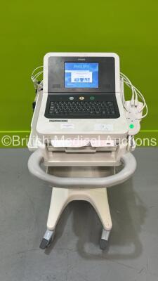 Philips PageWriter TC30 ECG Machine on Stand with 10 Lead ECG Leads (Powers Up)