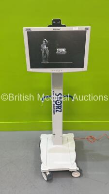 Storz WideView HD Monitor on Stand (Powers Up) with Storz ZeroWire Receiver *S/N 10-170844*