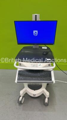 Spire Medical PowerVAR Mobile Workstation with Monitor (Powers Up)