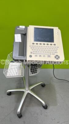 Edan SE-1200 Express ECG Machine on Stand - Missing 1 x Wheel (Powers Up)