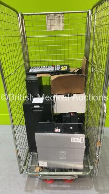 Mixed Cage Including GE MAC Lab Unit, ECM UPS Unit, HP Z600 Workstation (HDD REMOVED), Printer and 2 x Monitors (Cage Not Included) ***IR817***