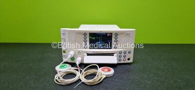 Huntleigh Sonicaid FM800 Encore Fetal Monitor (Powers Up) with 1 x Sonicaid US Fetal Transducer and 1 x Sonicaid TOCO Fetal Transducer (Damaged - See Photos)