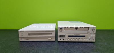 Job Lot Including 1 x Sony RMO-S561 MO Disk Unit (Powers Up) and 1 x JVC BD-X201ME DVD Recorder (Powers Up)