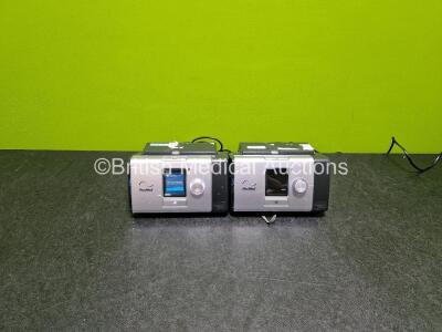 2 x ResMed Lumis 150 VPAP ST-A Units (Both Power Up) with 1 x Power Supply *SN 22201184606 / 222011184370*