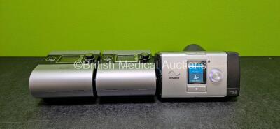 Job Lot including 1 x ResMed Airsense Lumis 150 VPAP ST CPAP, 1 x ResMed S9 AutoSet CPAP Unit and 1 x ResMed S9 Escape CPAP Unit (All Power Up with Stock Power Supply - Stock Power Supply Not Included)