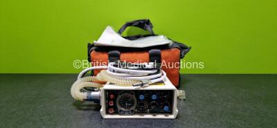 Smiths pneuPAC babyPAC 100 Ventilator with Hoses in Carry Bag (Lithium Battery Included) *SN 0112214*