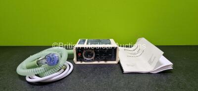 Pneupac ventiPAC 200D Ventilator *MR Compatible* with Hose and User's Manual (Lithium Battery Included) *SN 0204511*