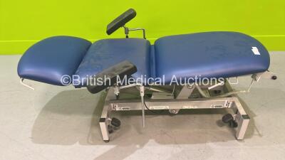 Sunflower 3-Way Electric Patient Couch with Controller and Stirrups (Draws Power - No Movement)