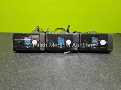 3 x ResMed Airsense 10 Autoset CPAPS (All Power Up) with 1 x Power Supply *SN 23212913761 / 2321174749 / 23212557765*