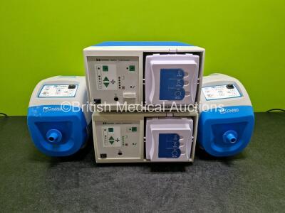 Job Lot Including 2 x ConMed Electrosurgery AER Defence Smoke Evacuator and 2 x Covidien Rapidvac Smoke Evacuators (All Power Up)