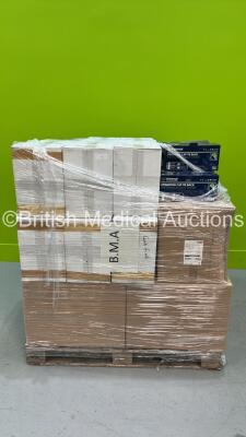 Mixed Pallet of Consumables Including Unisurge Formula Sharps Pads, Universal Operating Caps and Simplivia Tevadaptor Syringe Adaptor Locks (Majority Out of Date) *H* ***RAK***