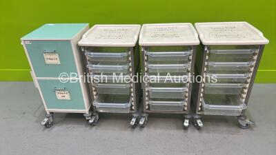 4 x Mobile Cabinets