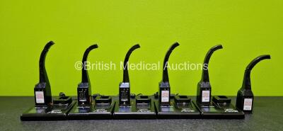 Job Lot Including 6 x Airtraq Avant Guided Intubation Laryngoscope Optics (1 x Damaged - See Photos) with 5 x Docking Stations Ref A-590 (All Power Up) and 3 x Power Supplies