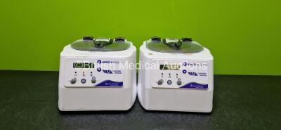 2 x Drucker Diagnostics Lavender Medical Horizon 6 Flex FA Centrifuges (1 x Powers Up,1 x Draws Power and 1 x Cracked Casing - See Photos) *SN 200204AA378 / 201204AB052*