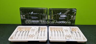 2 x On-X Life Technologies Prosthetic Heart Valve Instruments in Trays *SN NA*