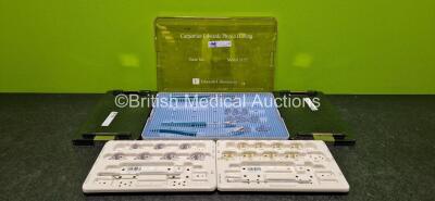 Job Lot Including 1 x Edwards Lifesciences Mitral Instruments Set in Tray, 1 x Edwards Lifesciences Tricuspid Instruments Set in Tray and 1 x Edwards Lifesciences Carpentier-Edwards Physio II Ring Set In Tray *All Incomplete*