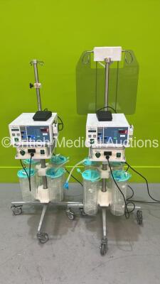 2 x Hologic Aquilex Fluid Control Systems on Stands (Both Powers Up)