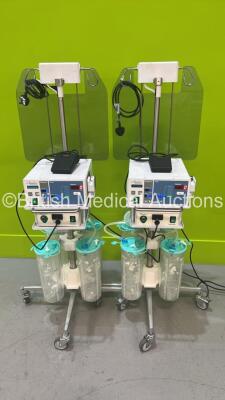 2 x Hologic Aquilex Fluid Control Systems on Stands (Both Powers Up)