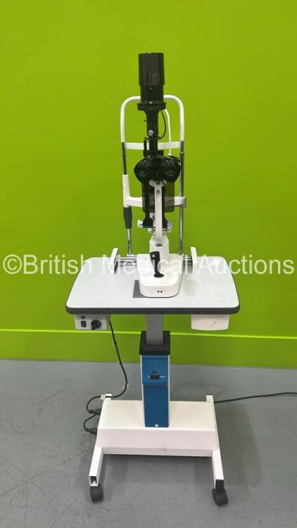 BiB YZ5XI Slit Lamp on BiB Motorised Table (Powers Up with Good Bulb)