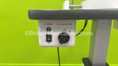 BiB YZ5XI Slit Lamp on BiB Motorised Table (Powers Up with Good Bulb) - 2