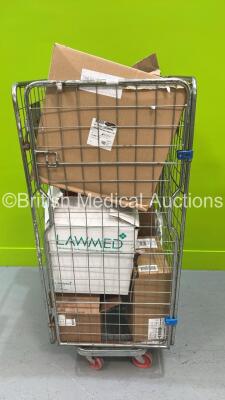 Cage of Mixed Consumables Including Instrapac Foil Bowls, Activheal Alginate Rope and Intersurgical Guedel Airways (Cage Not Included - Majority Out of Date)