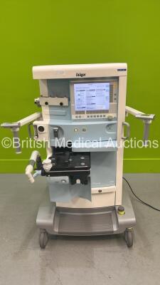 Drager Primus Anaesthesia Machine Software Version 4.53.00 - Total Operating Hours Mixer 77669 - Ventilator 6755 with Bellows and Hoses (Powers Up) *S/N ASEH-0225*