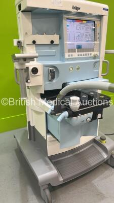 Drager Primus Anaesthesia Machine Software Version 4.53.00 - Total Operating Hours Mixer 77669 - Ventilator 6755 with Bellows and Hoses (Powers Up) *S/N ASEH-0225* - 3