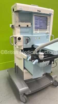 Drager Primus Anaesthesia Machine Software Version 4.53.00 - Total Operating Hours Mixer 19195 - Ventilator 8877 with Bellows and Hoses (Powers Up) *S/N ASHB-0171* - 2