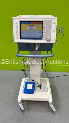 Drager Evita 4 edition Ventilator Ref 8411740-25 Version 04.25 Running Hours 16723 on Stand with Hoses and Drager MCable-Mainstream C02 Sensor in Box (Powers Up) * Mfd 2010* **ASBM-0275**