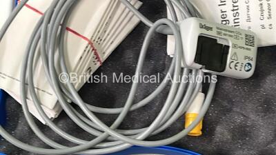 Drager Evita 4 edition Ventilator Ref 8411740-25 Version 04.25 Running Hours 16723 on Stand with Hoses and Drager MCable-Mainstream C02 Sensor in Box (Powers Up) * Mfd 2010* **ASBM-0275** - 6