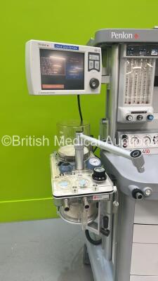 Penlon Prima 450 Induction Anaesthesia Machine with Hoses, Penlon AV-S Ventilator - CPU Software v2.01.02 and Penlon A200SP Absorber (Powers Up) *4500315-03* - 4